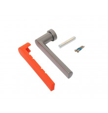 Ручка оконная с кольцом FZ19, штифт 7x20-32 мм, 2 винта, серая