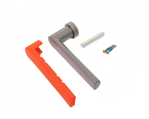 Ручка оконная с кольцом FZ19, штифт 7x20-32 мм, 2 винта, серая