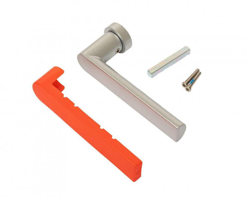 Ручка оконная с кольцом FZ19, штифт 7x20-32 мм, 2 винта, серебр.