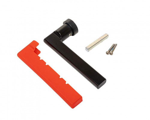 Ручка оконная с кольцом FZ24, штифт 7x20-32 мм, 2 винта, черная