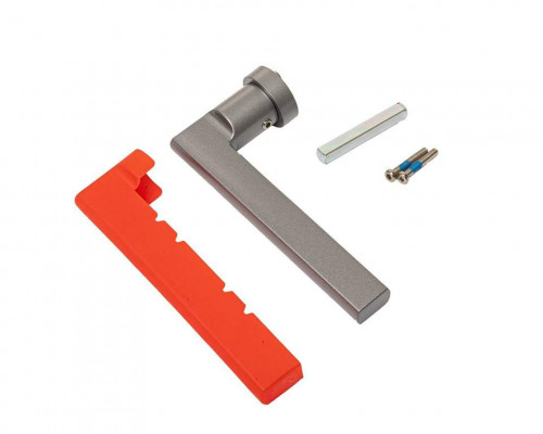 Ручка оконная с кольцом FZ24, штифт 7x20-32 мм, 2 винта, серая