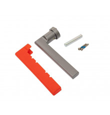 Ручка оконная с кольцом FZ24, штифт 7x20-32 мм, 2 винта, серая