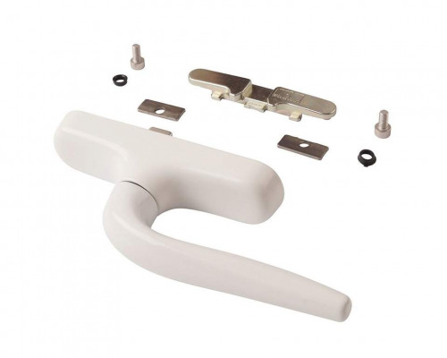 Ручка оконная с приемником без блокиратора, Проведал, белая RAL9016 1 шт.