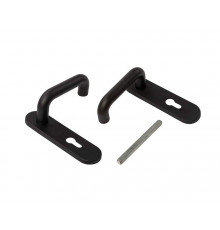 Ручки на планке ELEMENTIS для противопожарных дверей , нейлон,черная