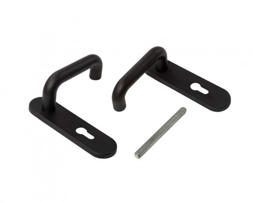 Ручки на планке ELEMENTIS для противопожарных дверей , нейлон,черная