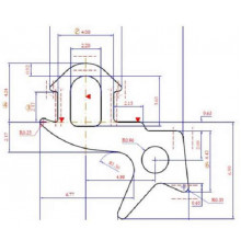 Уплотнитель совместим с профилем KBE 255 (стеклопакет), EPDM, чёрный цена за 1 метр