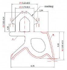 Уплотнитель совместим с профилем  002 (стеклопакет), EPDM, чёрный цена за 1 метр
