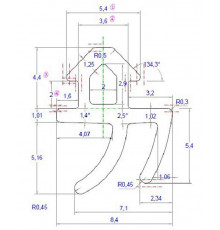 Уплотнитель совместим с профилем  952 (рама, створка), EPDM, чёрный цена за 1 метр