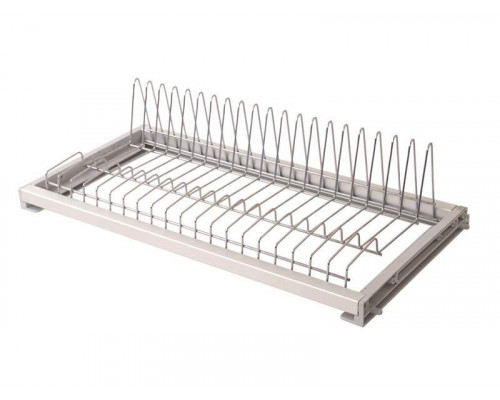 Сушка для тарелок Variant с рамкой в базу 600мм  (ЛДСП 16мм), держатель задней стенки+регулировка по глубине, хром 1 шт.