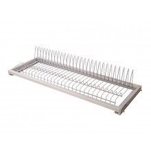 Сушка для тарелок Variant с рамкой в базу 800мм  (ЛДСП 16мм), держатель задней стенки+регулировка по глубине, хром 1 шт.