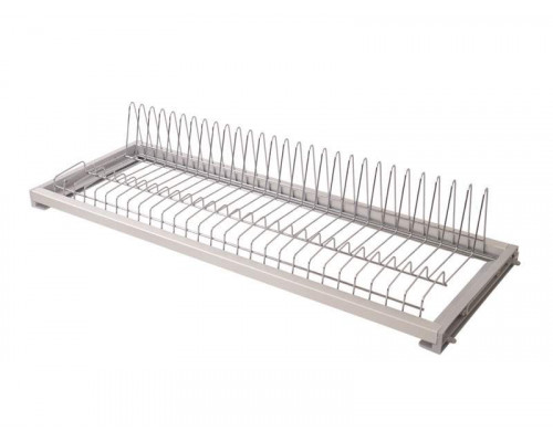 Сушка для тарелок Variant с рамкой в базу 800мм  (ЛДСП 16мм), держатель задней стенки+регулировка по глубине, хром 1 шт.