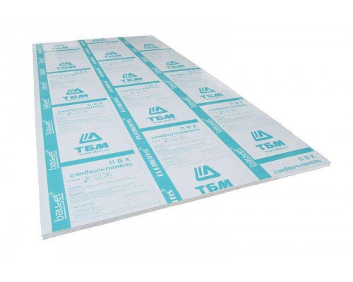 Сэндвич-панель Bauset RS 10х1500х3000 (0,8x1,0) белый глянец 1 шт.