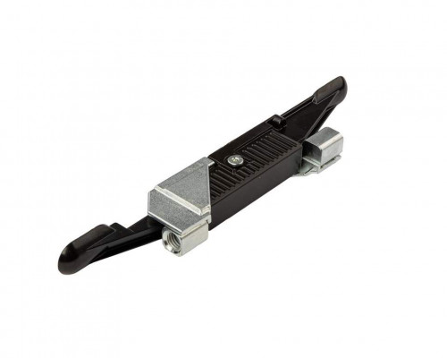 Шпингалет дверной врезной, 30мм,  верх/низ, черн.