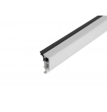 Штапик ПВХ  8 мм (стеклопакет 28/36 мм.), хлыст 6 м., черный уплотнитель, тип B804  58мм/70мм