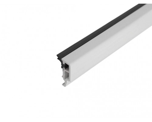 Штапик ПВХ  8 мм (стеклопакет 28/36 мм.), хлыст 6 м., черный уплотнитель, тип B804  58мм/70мм