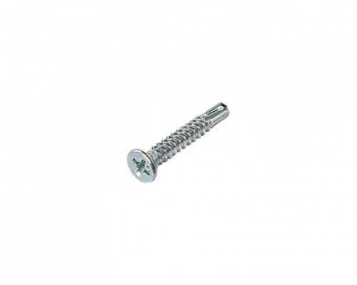 Шуруп c буром MAXBAR (саморез) 3,9x25, потайная головка оцинкованный с насечкой (8000/1000)