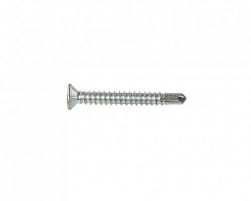 Шуруп c буром MAXBAR (саморез) 3,9x32, потайная головка оцинкованный c  насечек (8000/1000)