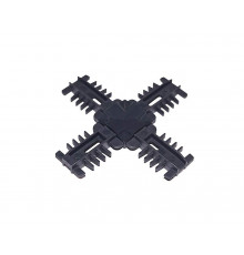 Соединение декоративное крестовое Isabel 18мм антрацит