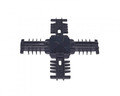 Соединение декоративное крестовое Isabel 18мм антрацит