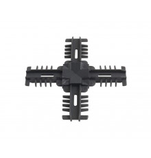 Соединение декоративное крестовое Isabel 18мм антрацит LE45