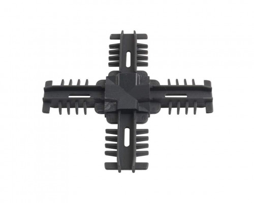 Соединение декоративное крестовое Isabel 18мм антрацит LE45