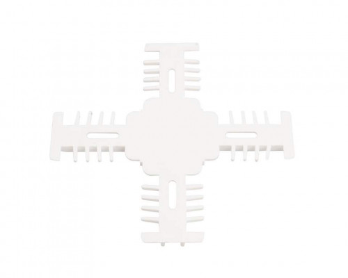 Соединение декоративное крестовое Isabel, 18x8, белое для двустороннего профиля