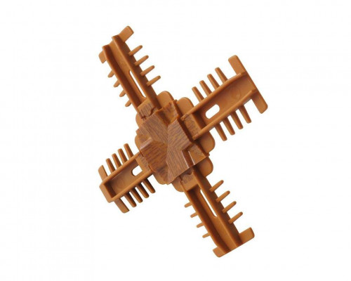 Соединение декоративное крестовое Isabel, 18x8, золотой дуб, для двустороннего профиля