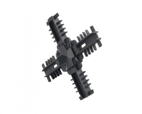 Соединение декоративное крестовое Isabel 25мм, антрацит