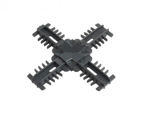 Соединение декоративное крестовое Isabel 25мм, антрацит