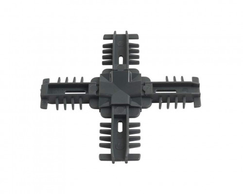 Соединение декоративное крестовое Isabel 25мм, антрацит