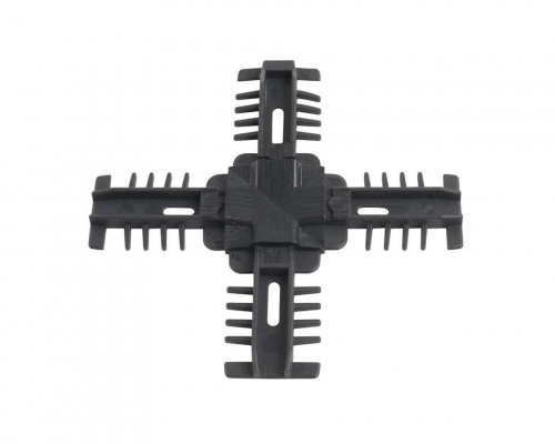 Соединение декоративное крестовое Isabel, 25x8, антрацит для двустороннего профиля