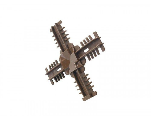 Соединение декоративное крестовое Isabel 18мм коричневое