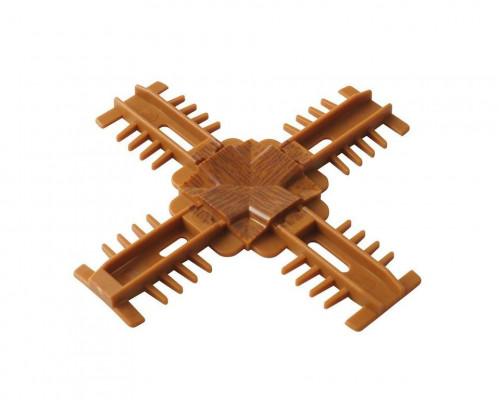 Соединение декоративное крестовое Isabel, золотой дуб