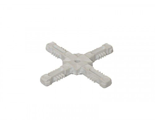 Соединение крестовое Helima с отверстием под амортизатор белое