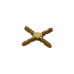 Соединение крестовое декоративное Helima 8мм золотое