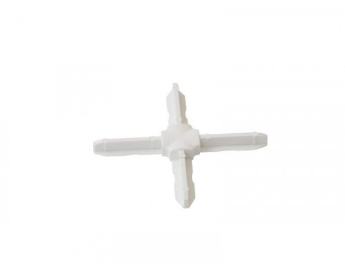 Соединение крестовое пластиковое Baviera белое