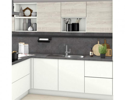 Стеновая панель F461 ST2 Фебрик Металл антрацит, SUPERIOR, 3000х600х6м