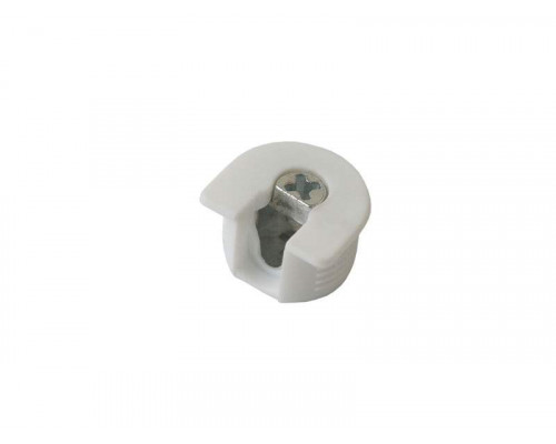 Стяжка-полкодерж. д/плиты 16мм, +дюбель L=11мм FIRMAX, белая 1 ком.