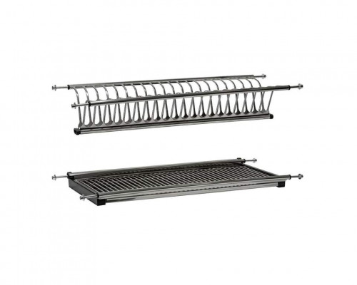 Сушка 2-х уровневая Firmax Smartline в базу 500мм, нержавеющая сталь 1 шт.