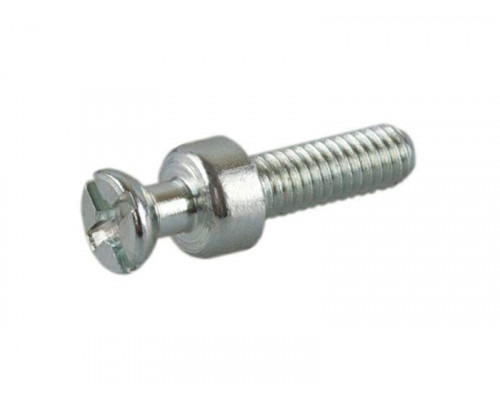 TI09 Дюбель стяжки-полкодержателя, двухсторонний (винт), L=12 мм, М4, сталь, цинк. покр. 1 шт.