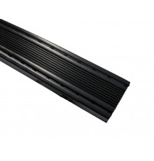 Тёплая рамка Lianbang 15.5 мм, чёрная, AGR полимер + нержавеющая сталь 5м.