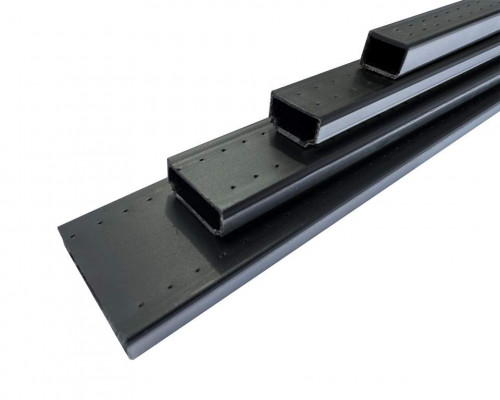 Тёплая рамка Lianbang 9.5 мм, черная, PP полимер + нержавеющая сталь