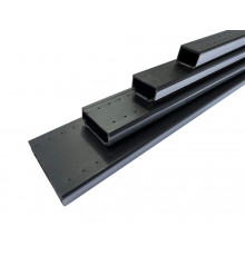 Тёплая рамка Lianbang 9.5 мм, черная, PP полимер + нержавеющая сталь