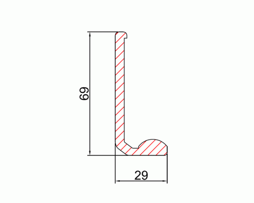 Трек быстрый телескопического привода ES200T 3125 мм, 25505807140