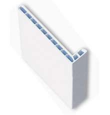 Уголок полый VK 125х60х10мм белый 6,5 м 1 шт.