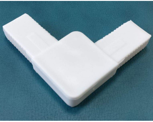 Уголок полый для профиля МС-БАЗА белый