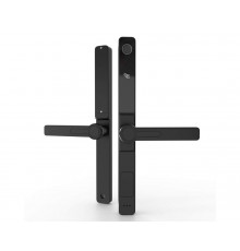 Умный электронный замок Konan Z1 Black (с замком, нажимной гарнитур)