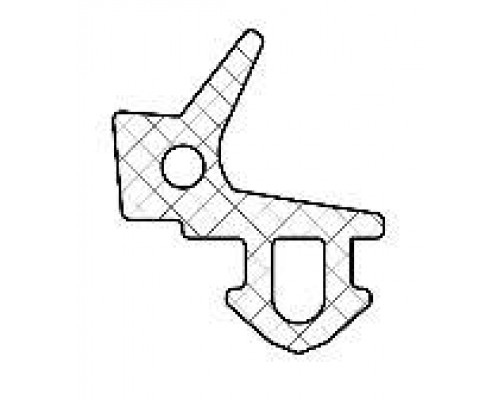 Уплотнитель SUPER ELASTIC совместим с профилем KBE 255, стеклопакет, черный RAL9011 цена за 1 метр