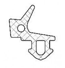 Уплотнитель SUPER ELASTIC совместим с профилем KBE 255, стеклопакет, черный RAL9011 цена за 1 метр