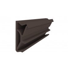 Уплотнитель для деревянных евроокон DEVENTER на фальц створки, ширина паза 4-5 мм, ТЭП, темно-коричневый RAL 8014 цена за 1 метр